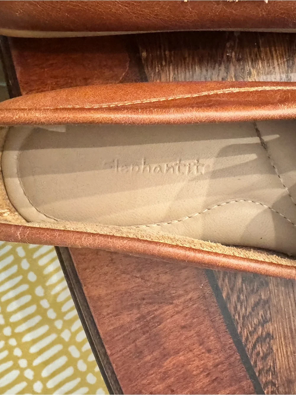 Elephantito Tan Leather Penny Loafers